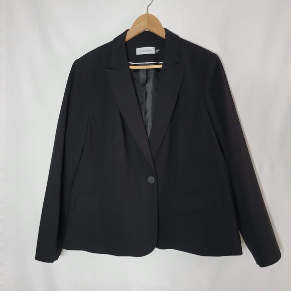 Calvin Klein Jackets & Blazers - Calvin Klein Black Blazer Size 20W